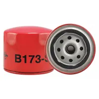 BALDWIN FILTERS Oil Filter: B173-S, M20-1.50 Thread Size, 3 1/4 in Overall Ht, Oil, Cellulose