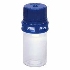 APPROVED VENDOR Vial: PETG, 5 mL, Blue, Sterile, Colorless, Round, Self-Standing, External Threads, Includes Closure (RGC0005S)