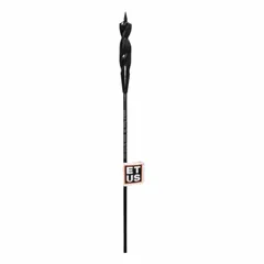 This screw-point cable drill bit is made from carbon steel and measures 9/16 in diameter with a 72 in overall length. Designed for extended-reach drilling applications, it is commonly used for running cables through walls, floors, or ceilings in construction and maintenance work.