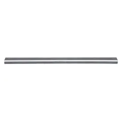 This block ceramic magnet measures 12 inches long, 1 1/2 inches wide, and 0.344 inches thick. It features a 2-pole encased design with a maximum pull force of 25 lbf. Suitable for industrial holding, positioning, and fixturing on ferrous surfaces.