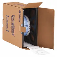 Sleeve Label: 3/4 in x 2 in, Polyolefin, White (Matte), For 0 AWG to 6 AWG Wire Gauge (MPN PS-750-2-WT)