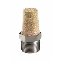 BONOMI MUFFLER: 3/8 in NPT, 11/16 in Hex Size, Bronze, 250 psig Max Op Pressure (MPN SBM-3)
