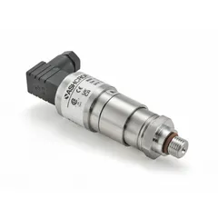 This piston-actuated miniature pressure switch from ASHCROFT features a 1NO/1NC contact configuration and a pressure range of 500 psi to 5,000 psi. It has a 7/16-20" SAE Male pressure connection and a Micro DIN Connector for electrical connection. Suitable for monitoring and controlling hydraulic or pneumatic systems in industrial machinery and process control applications.