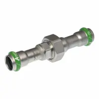 APOLLO Crimp Union Fitting: 3/4 in Pipe x 3/4 in Pipe Size, Press-fit x Press-fit, EPDM, SmartPress (MPN 123457023)