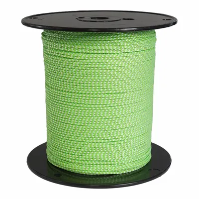 ALL GEAR Rigging and Climbing Rope: Braid, 3/32 in Dia, 90 lb Working Load Limit - High-Strength Abrasion-Resistant Rope