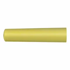 Yellow cylinder-shaped chalk stick measuring 4 inches in length and 1 inch in diameter. Designed for heavy-duty marking on rough, oily, or wet surfaces in industrial environments such as metal fabrication, construction, and rail yards. Suitable for temporary identification marks on steel, concrete, and lumber. Pack of 144 pieces.