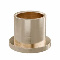 Flanged Sleeve Bearing: Bronze, SAE 841, 5/8 in Bore, 3/4 in OD, 3/4 in Lg, -35°F to 300°F, 10 PK (MPN FF711-03B)