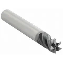 This carbide square end mill is designed for high-speed machining of stainless steel and super alloys. The AlTiN coating provides heat resistance and wear protection, while the 5-flute geometry enables efficient chip evacuation and increased feed rates. Suitable for roughing and finishing operations in milling applications requiring tight tolerances and surface finish.