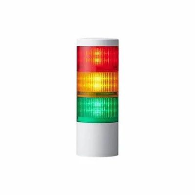 PATLITE Tower Light Assembly: 3 Tier, IP69K, Amber/Green/Red, Direct Wire - Three-Tier Tower Light Assemblies