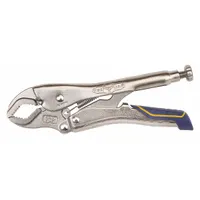 Locking Plier: Curved, Quick Release, 1 1/2 in Max Jaw Opening, 7 in Overall Lg, 1 3/16 in Jaw Lg (MPN IRHT82574)