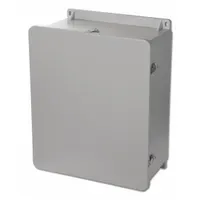 WIEGMANN Enclosure: Fiberglass, 24 in x 20 in x 10 in, NEMA 1/12/3R/4X/6P, Hinged, Solid Cover (MPN HW-J242010CHQR)