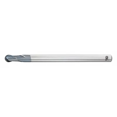 OSG Ball End Mill: Carbide, WXL Coated, 2 Flute, 3/16" Mill Dia, 3/16" LOC - Carbide Ball End Mills for Hardened Materials