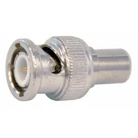 DOLPHIN COMPONENTS CORP Coaxial Terminator: Male, Connector, Silver, Crimp-On, 4 GHz Max Freq, 10 PK (MPN DC-88T-93)