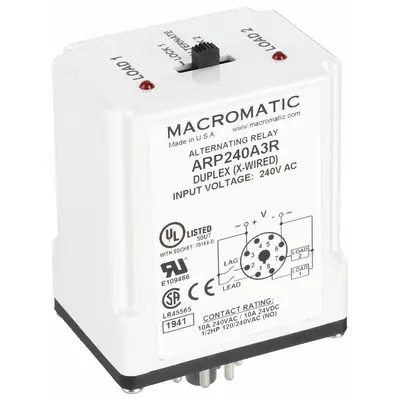 MACROMATIC ARP240A3R Socket-Mounted Alternating Relay - Socket-Mounted Alternating Relays
