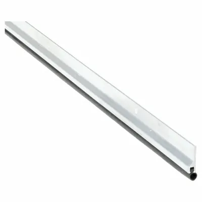 NATIONAL GUARD Door Weatherstripping: Bulb Insert, 8 ft Lg, 1 1/4 in Wd - Metal Leaf Weatherstripping
