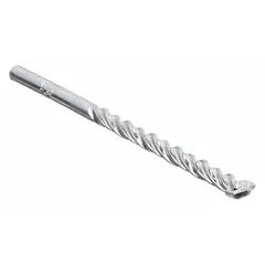 Round-shank masonry drill bit with a 7/32 in diameter, 4 in overall length, and 2 3/4 in maximum drilling depth. Designed for use with hammer drills to create holes in masonry materials such as concrete, brick, and block. Suitable for light anchor or fastener installations in construction and maintenance applications.