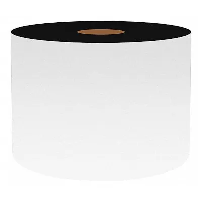 VNM SIGNMAKER Continuous Label Stock: 3 in x 50 ft, Vinyl, White (Gloss) - VnM Signmaker Thermal Transfer Continuous Label Rolls