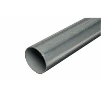 Sign Post: Round Sign Post, Steel, 120 in Sign Post Lg, 2 3/8 in Sign Post Dia, Silver, Galvanized (MPN 054-00036)