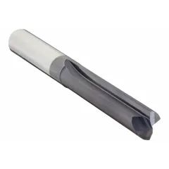 Solid Carbide Straight-Flute Drill Bit, 1/2", 140° Notched Point, AlTiN-Coated