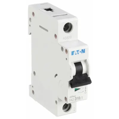 EATON FAZ-D10/1-SP D-Curve 1-Pole UL1077 Supplementary Protector - D-Curve, 1-Pole UL1077 DIN Rail-Mount Supplementary Protectors