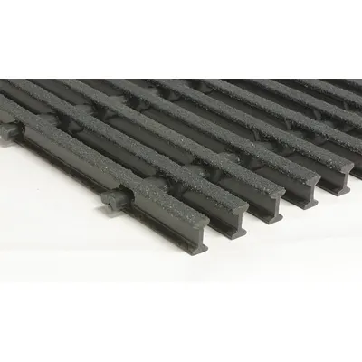 FIBERGRATE Fiberglass Pultruded Grating: Structural Grating, 4 ft x 8 ft Nominal Size (WxL) - Acid-Resistant Industrial Structural Grating