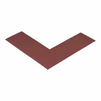 Floor Marking Shape: L, Solid, Brown, No Legend, 2 in x 6 in, 50 mil Tape Thick, Mighty Line, 100 PK (MPN AngleBRN)