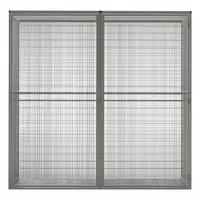 FOLDING GUARD Bulk Storage Locker Starter: 96 in x 37 in x 93 in, 2 Units Wide, Padlock Hasp (MPN LCD-9637SKB3)