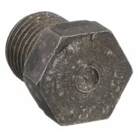 This ANVIL plug is a 1/4 in NPT threaded steel pipe fitting rated for 1000 psi at 150°F. It is used to seal off pipe ends in high-pressure industrial systems such as hydraulic, pneumatic, or process lines
