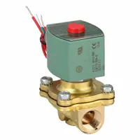 REDHAT Solenoid Valve: 2-Way, Normally Closed, 1/2 in Pipe Size, 12V DC, Watertight, High Flow (MPN 8210G002LF 12/DC)