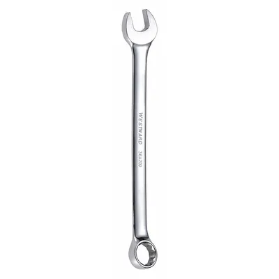 WESTWARD Combination Wrench: Alloy Steel, Chrome, 7/16 in Head Size, 6 1/2 in Overall Lg - SAE 12-Point Combination Wrenches