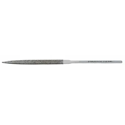 STRAUSS Needle File: Rectangular, 170_200 Grit, 2 75591/100000 in Lg without Tang - Diamond-Coated Needle Files