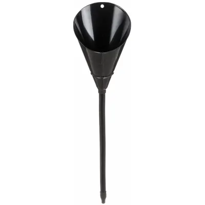 FUNNEL KING Flex Spout Funnel with Screen: Steel, 64 fl oz Fluid Capacity, 7 in Overall Dia - Spout Funnels with Screen