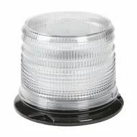 GROTE Flashing Beacon: Flashing Beacon, White, 6 3/8 in Overall Wd, 4 7/8 in Overall Ht, LED (MPN 78031)