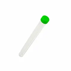 APPROVED VENDOR Polystyrene Test Tube with Cap, 19 mL, Round Bottom, Natural