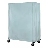 EAGLE GROUP Utility Cart Cover: Blue, Nylon, Hook-and-Loop, 36 in Wd, 74 in Ht, 24 in Dp (MPN CVC-74-2436-PB)