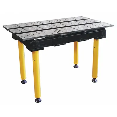 BUILDPRO Welding Table: 36.5 in Ht, 22 in Dp, 38 in Wd, 1,300 lb Wt Capacity - Fixed-Height Modular Welding Tables