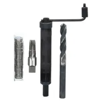 This thread repair kit includes helical inserts made from 18-8 stainless steel for restoring damaged internal threads in metal components. It features a tanged tang style, free-running design, and includes an STI tap sized M14-2.00. The kit is suitable for creating strong, coarse metric threads in automotive and industrial machinery maintenance