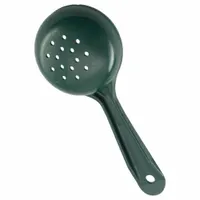 CARLISLE Portion Control Spoon: 4 oz Capacity, Acetal, Perforated, Green, NSF Certified, Acetal (MPN 492908)
