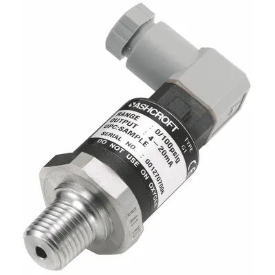 ASHCROFT Pressure Transmitter: 0 psi to 200 psi, 1 to 5V DC - Pressure Transmitters with 4-Pin Mini-DIN Connector