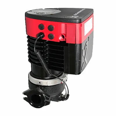 Grundfos Circulating Pump: 3/8 hp HP, 208-230V AC, Cast Iron, Variable, 47 gpm, 26 ft Max. Head - Intelligent Inline Circulator Pumps