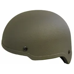 This Level IIIA ballistic helmet is constructed from Aramid and features a suspension system. Sized XL, it provides low-profile head protection against handgun threats for tactical, security, and law enforcement applications.