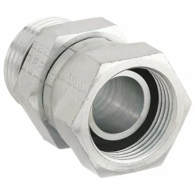 AEROQUIP 2066-12-12S ORB-to-NPSM Steel Hydraulic Hose Adapter - ORB-to-NPSM Steel Hydraulic Hose Adapters