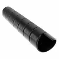 CAPLUGS Hose Protection Spiral Wrap: 1 39/100 in Dia, 16 ft Lg, Black, High-Density Polyethylene (MPN 40PC16TS)