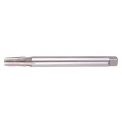 This interrupted-thread extension pipe tap is designed for cutting internal NPTF threads in hard-to-reach or deep-hole applications. Made from high-speed steel with a plug chamfer and 5 flutes, it is suitable for creating tapered pipe threads in confined locations where standard taps cannot reach.