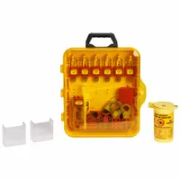 BRADY Lockout Station: 60 Components Included, Lockout Station, Keyed Different Padlocks (MPN 153685)