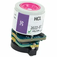 Replacement sensor for the Radius BZ1 gas detector, designed to detect hydrogen chloride (HCl) in the range of 0 to 30 ppm. Suitable for use in industrial environments where HCl monitoring is required, such as chemical processing and refining
