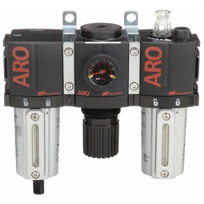 ARO Filter/Regulator/Lubricator: 1/4 in NPT, 61 cfm, 250 psi Max Op Pressure - ARO Filter, Regulator & Lubricators (FRLs)