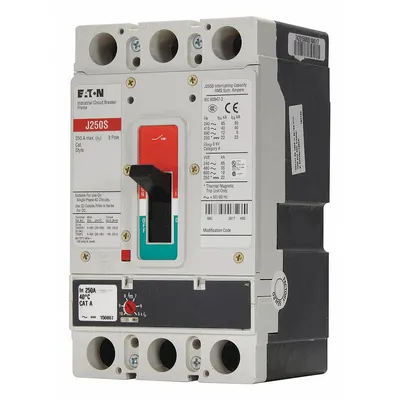 EATON Molded Case Circuit Breaker: 100 A Amps, 85kA at 240V AC, Fixed, ABC, Line/Load Lug - JG-Frame Eaton Molded Case Circuit Breakers