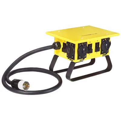 SOUTHWIRE Power Distribution Box: Single Phase, 125/250V AC, 50 A Inlet Current Rating - Power Distribution Boxes