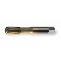 Thread-forming tap for creating internal threads by material displacement in ductile materials such as aluminum, brass, and mild steel. Features TiN coating for wear resistance, H5 / 2B-3B tolerance, and plug chamfer design. Suitable for chip-free threading applications in general manufacturing